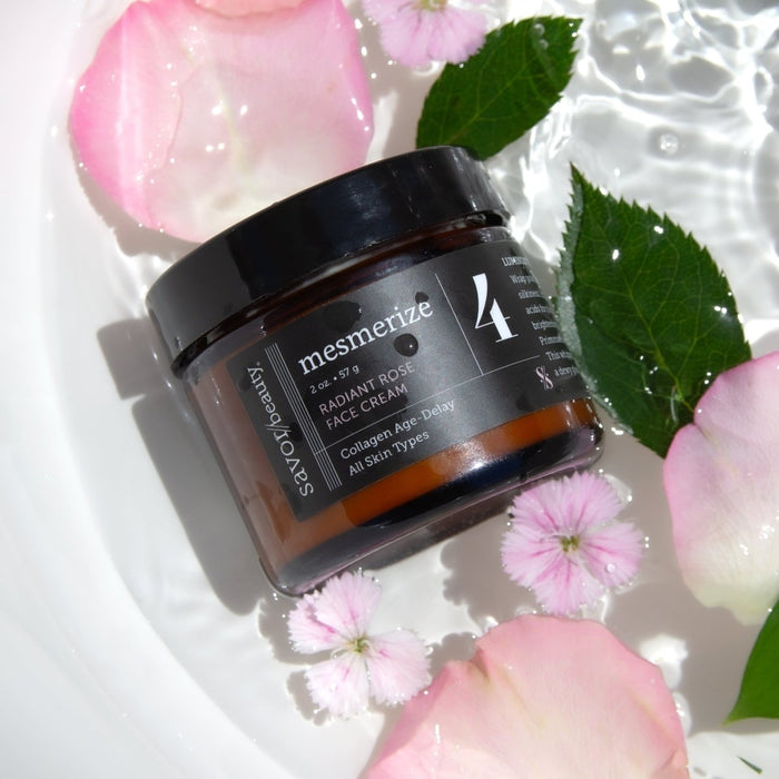 Close up shot of pumping Pumpkin Seed Serum on hands