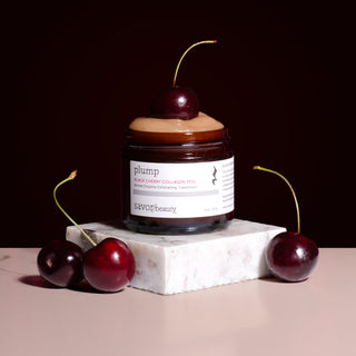 Black Cherry Collagen Peel: Active Enzyme Exfoliating Treatment - by Savor Beauty - FACE