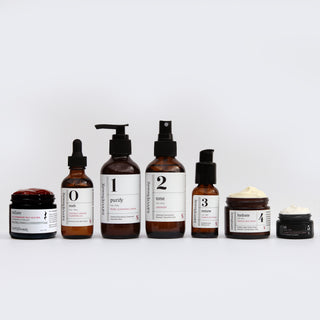 Set of At Home Luxe Facial Kit on a white background